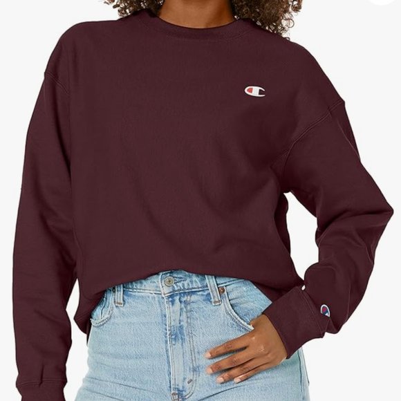 Champion Women's Reverse Weave Pullover Crewneck Sweatshirt Size Small - Picture 2 of 9